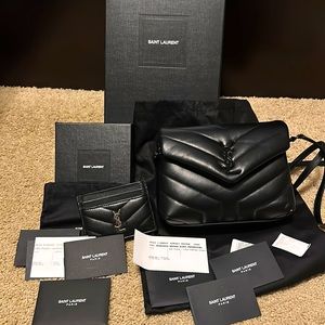Like new YSL Toy Lou Lou bag and YSL credit card holder